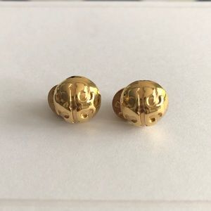 Tory Burch Logo Stud Earrings